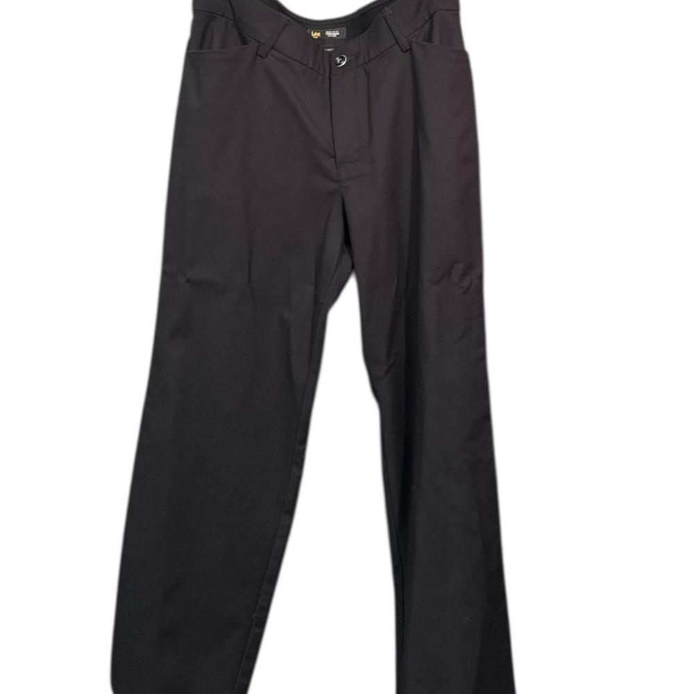Lee Women's Regular Fit Mid Rise Black Trouser with Flex Motion Size 16W Petite